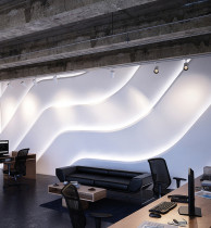 Гипсовая световая 3D панель Zaha Angles Fall